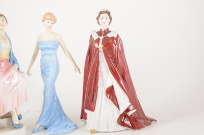 Lot 1004 - Two Royal Doulton figures and a Worcester figure