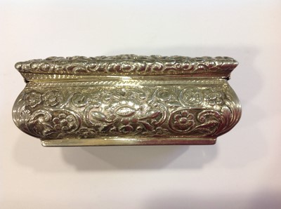 Lot 145 - A Victorian silver snuff box, Joseph Willmore, Birmingham 1837