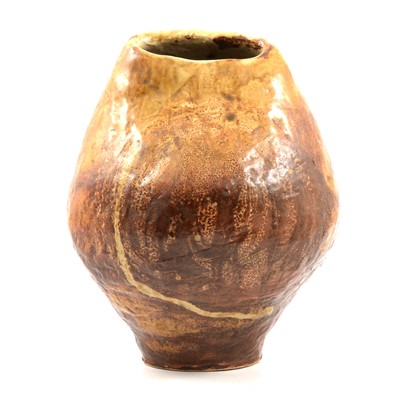 Lot 86 - Louise Thompson studio stoneware vase, dated 1974