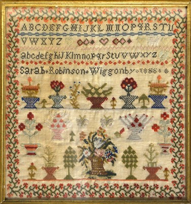 Lot 417 - Two Victorian samplers