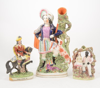 Lot 1061 - A Collection of fifteen Staffordshire pottery models