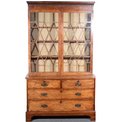 Lot 464 - George III mahogany bookcase top