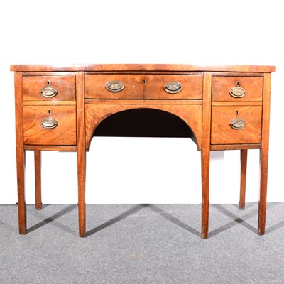 Lot 459 - George III style mahogany bowfront sideboard