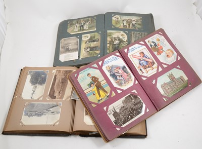 Lot 1132 - Three postcard albums and contents