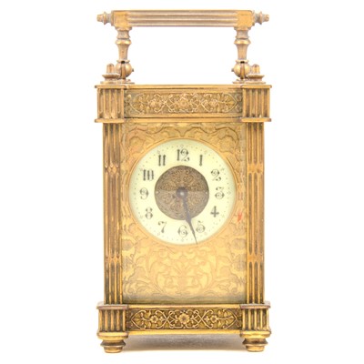 Lot 1419 - 19th Century French brass carriage clock