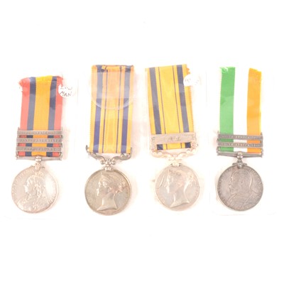 Lot 203 - Four medals, to include a Queen's and King's South Africa Medal.