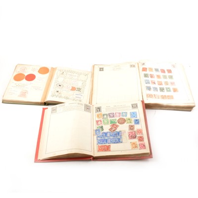 Lot 163 - Two scrap albums and two schoolboy stamp albums.