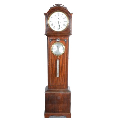 Lot 631 - A mahogany longcase clock