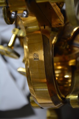 Lot 242 - A lacquered brass binocular microscope, J. Swift & Son