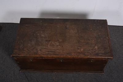 Lot 1540 - A late 18th/ early 19th century oak chest