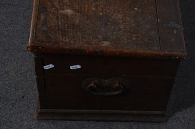 Lot 1540 - A late 18th/ early 19th century oak chest