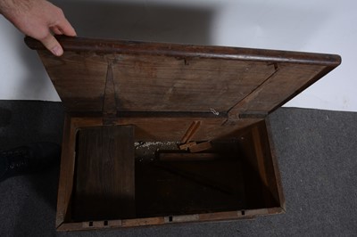 Lot 1540 - A late 18th/ early 19th century oak chest