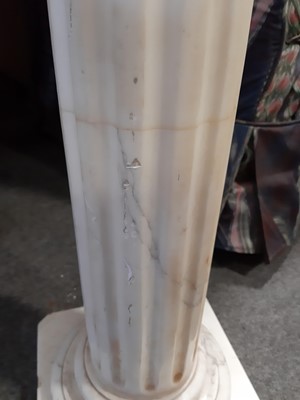 Lot 108 - A variegated marble Ionic column