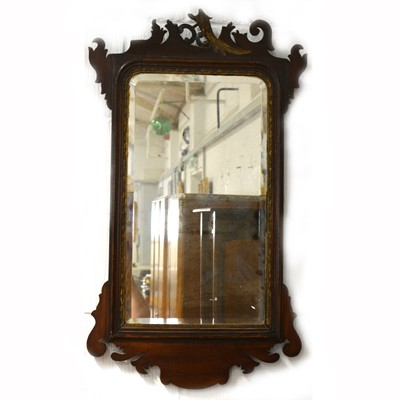 Lot 1585 - A Chippendale style wall mirror