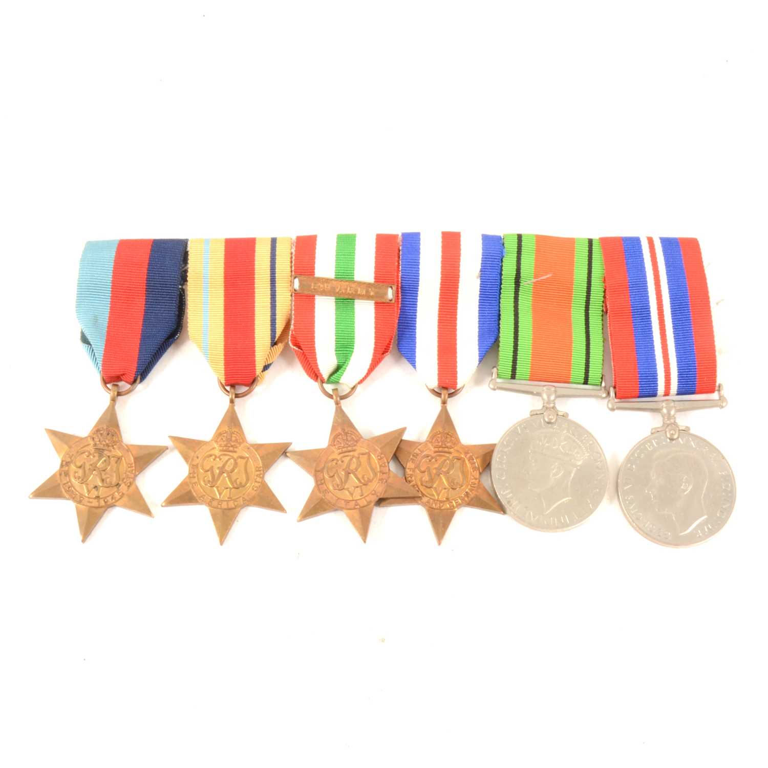 Lot 115 - WWII Group of six medals to Sgt. H. Jones. Royal Scots Fusiliers