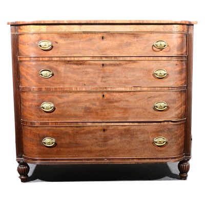 Lot 62 - A Regency  mahoganybreakfront chest of drawers