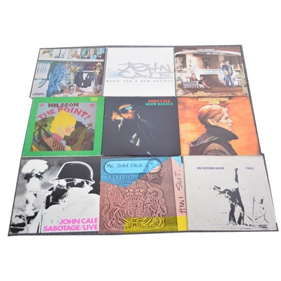 Lot 32 - Eight LP vinyl records, John Cale, Free, David Bowie, Biran Eno, etc.