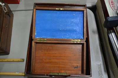 Lot 177 - A brass strung rosewood box and three others together with a letter tray.