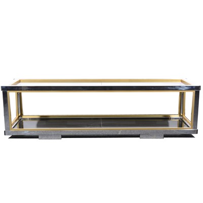 Lot 494 - A Contemporary chrome coffee table