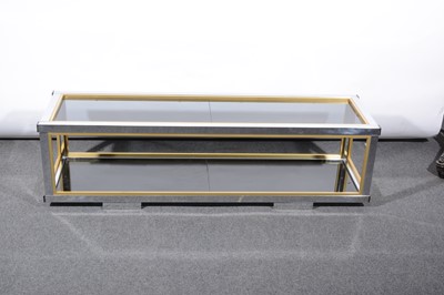 Lot 494 - A Contemporary chrome coffee table