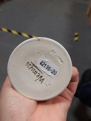 Lot 6 - A Wemyss pottery hatpin holder