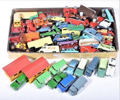 Lot 136 - Matchbox Toys; a tray of loose playworn die-cast models mostly from the 1-75 series