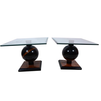 Lot 499 - A pair of  contemporary side tables