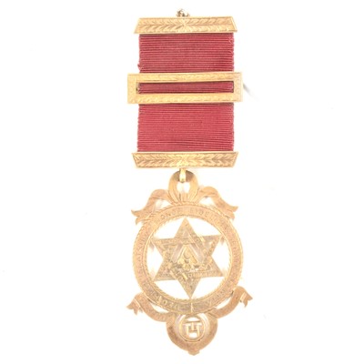 Lot 210 - A Victorian silver-gilt Masonic jewel