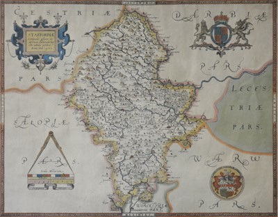 Lot 437 - Three framed maps, including A Plan of London and its Environs, for Lewis Topographical Dictionary