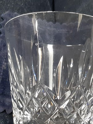 Lot 43 - Seven Waterford crystal wine glasses, 15cm; and six Waterford brandy glasses