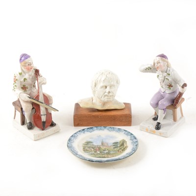 Lot 7 - Pearlware bust of a man, in the manner of Enoch Wood, etc