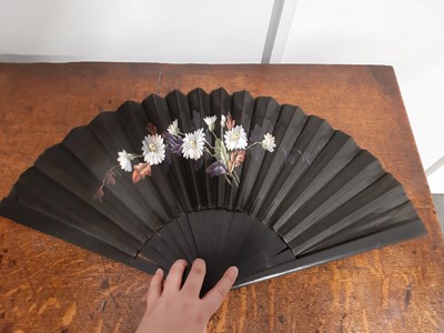 Lot 166 - A Jean Droit vintage fan, and five other vintage fans.