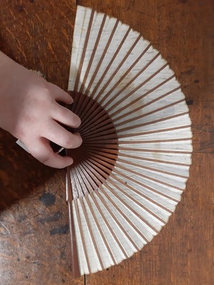 Lot 166 - A Jean Droit vintage fan, and five other vintage fans.