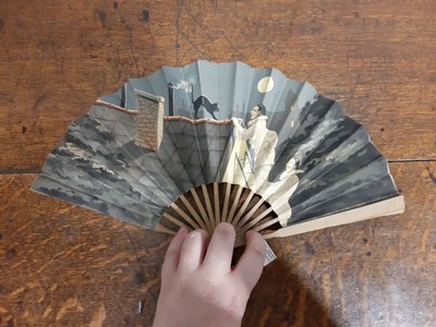 Lot 166 - A Jean Droit vintage fan, and five other vintage fans.