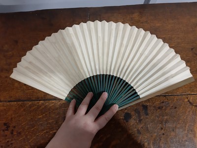 Lot 166 - A Jean Droit vintage fan, and five other vintage fans.
