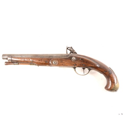 Lot 154 - A Flintlock pistol, 24cm barrel
