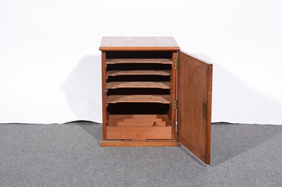 Lot 497 - A mahogany table top stationery cabinet