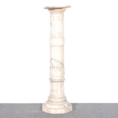 Lot 546 - An alabaster pedestal