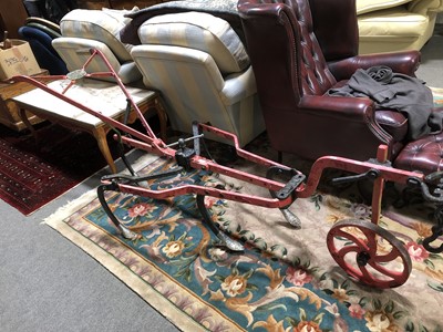 Lot 653 - A vintage plough, Garretts patent