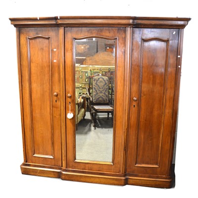 Lot 484A - Victorian mahogany wardrobe