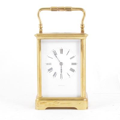 Lot 207 - French brass cased carriage clock