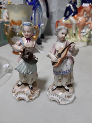 Lot 29 - Two Continental porcelain figures of soldiers, the Napoleonic Era, (one damaged)