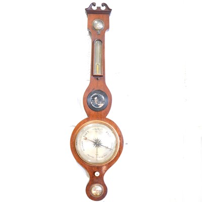 Lot 499 - A Victorian mahogany five dial mahogany barometer