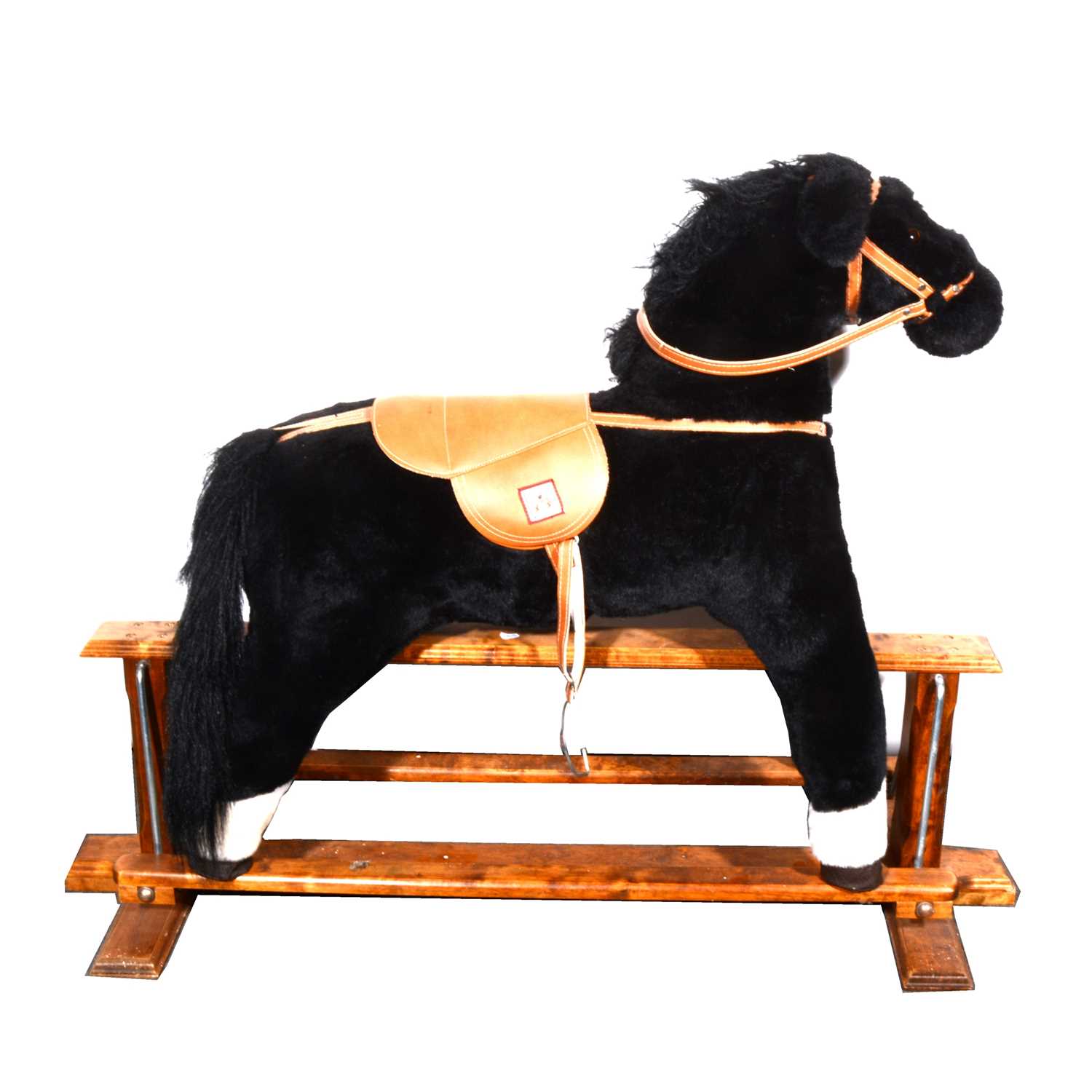 Black store rocking horse