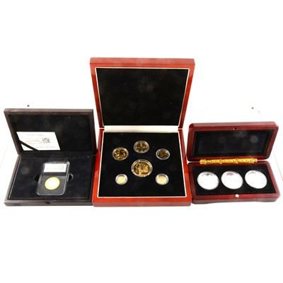 Lot 414 - A quantity of silver collectors coins - King Edward VIII 1936 New Strike Pattern Set