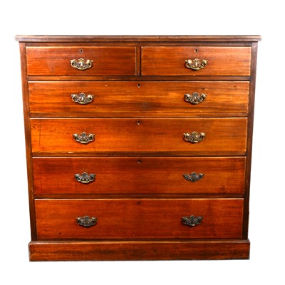 Lot 512 - A Victorian walnut chest of drawers