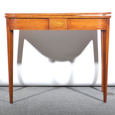 Lot 493 - George II mahogany tea table