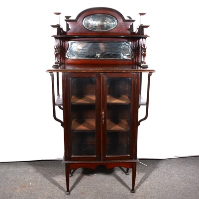 Lot 545 - A late Victorian stained walnut display...