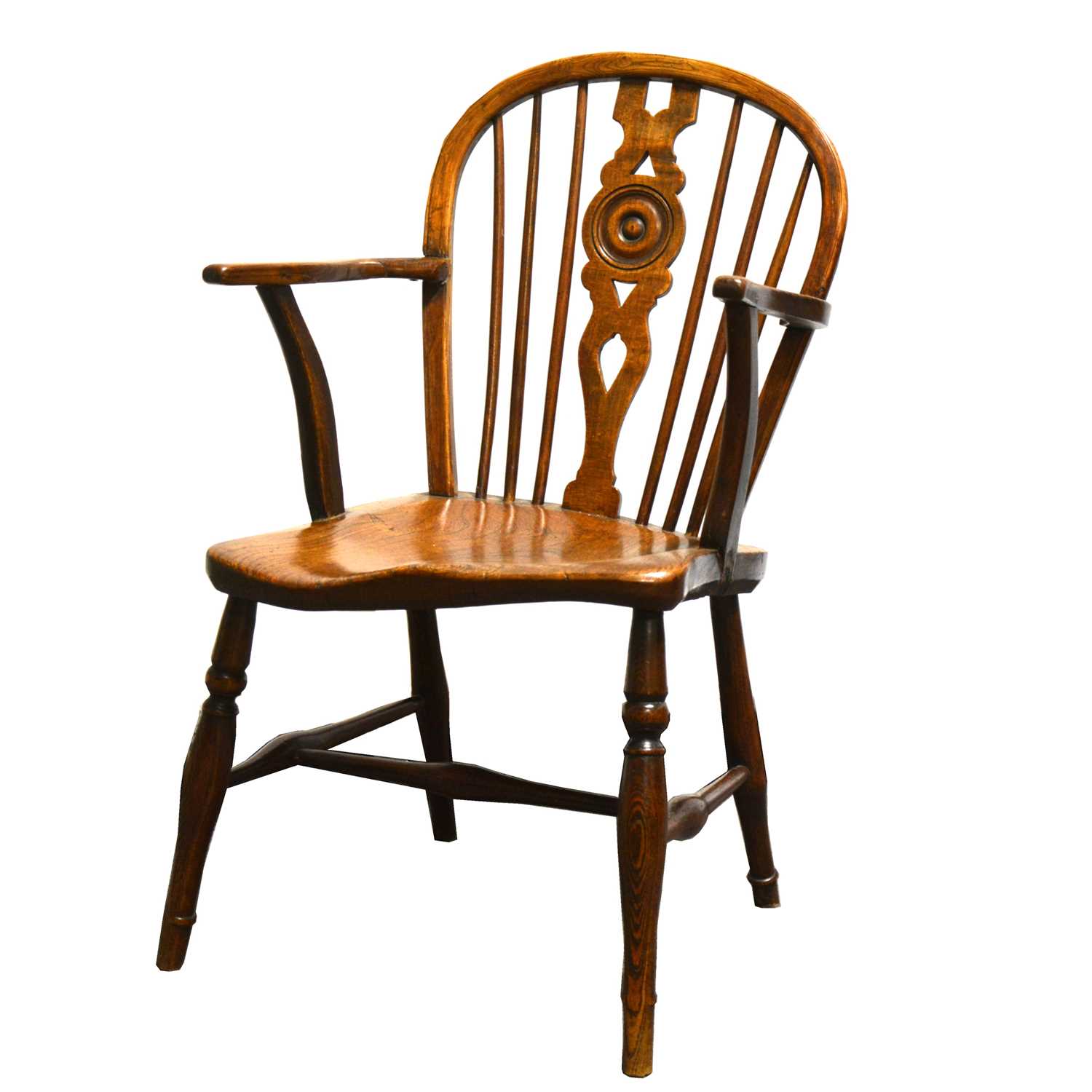 Lot 78 - An elm and ash Windsor chair