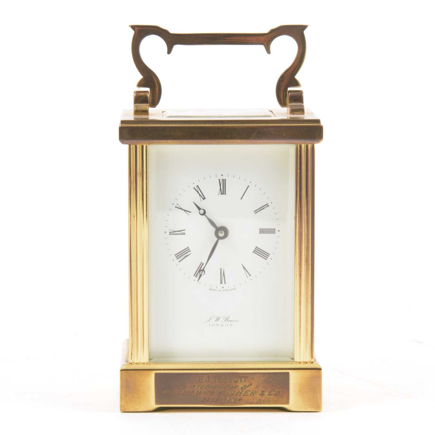 Lot 181 - Brass carriage clock